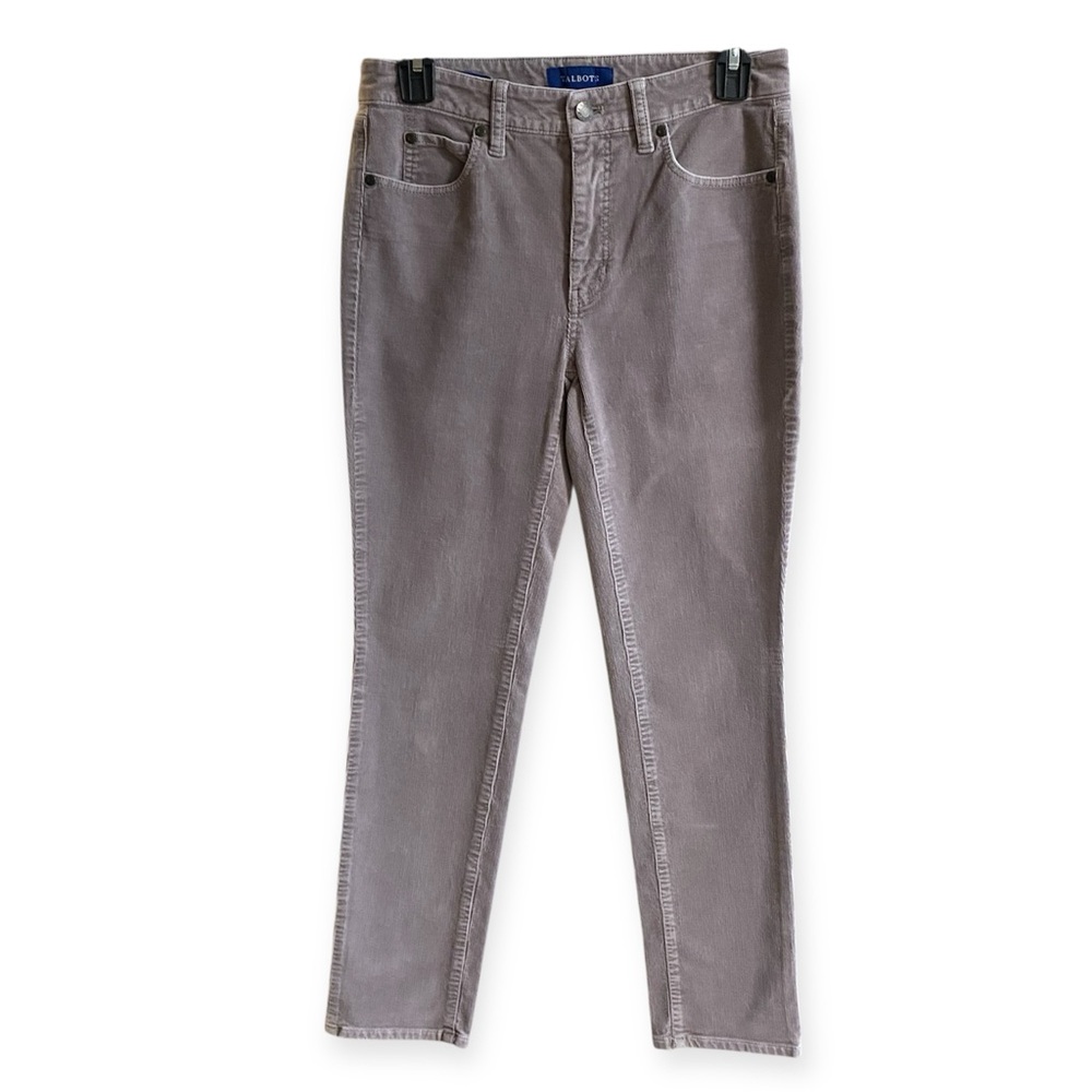 Talbots High Rise Straight Leg Corduroy Pants